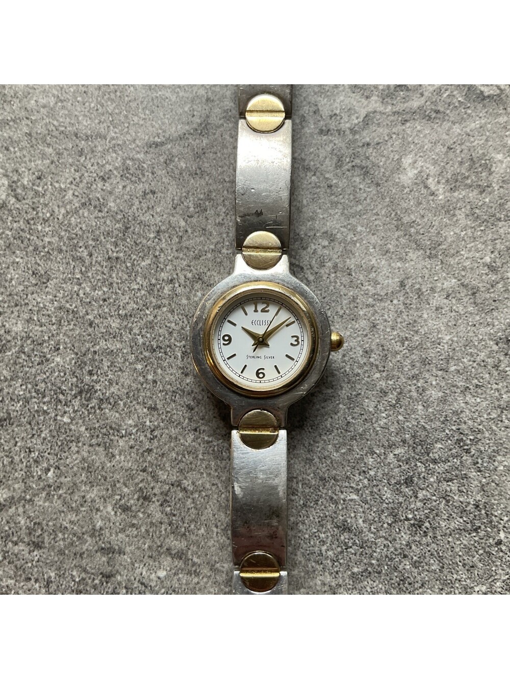 Ecclissi 925 Sterling Silver Womens Watch Sterling Case And Band 1.64 Oz Bin K